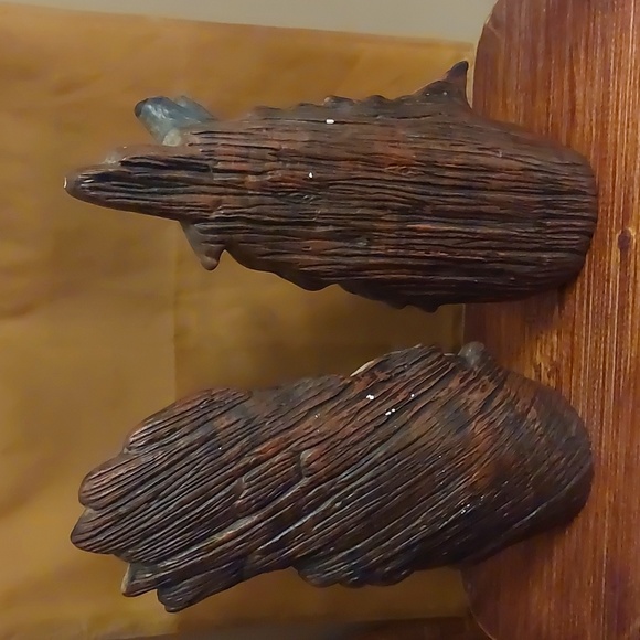 Set of 2 Vintage Indian Head Ceramic Busts - Picture 3 of 9